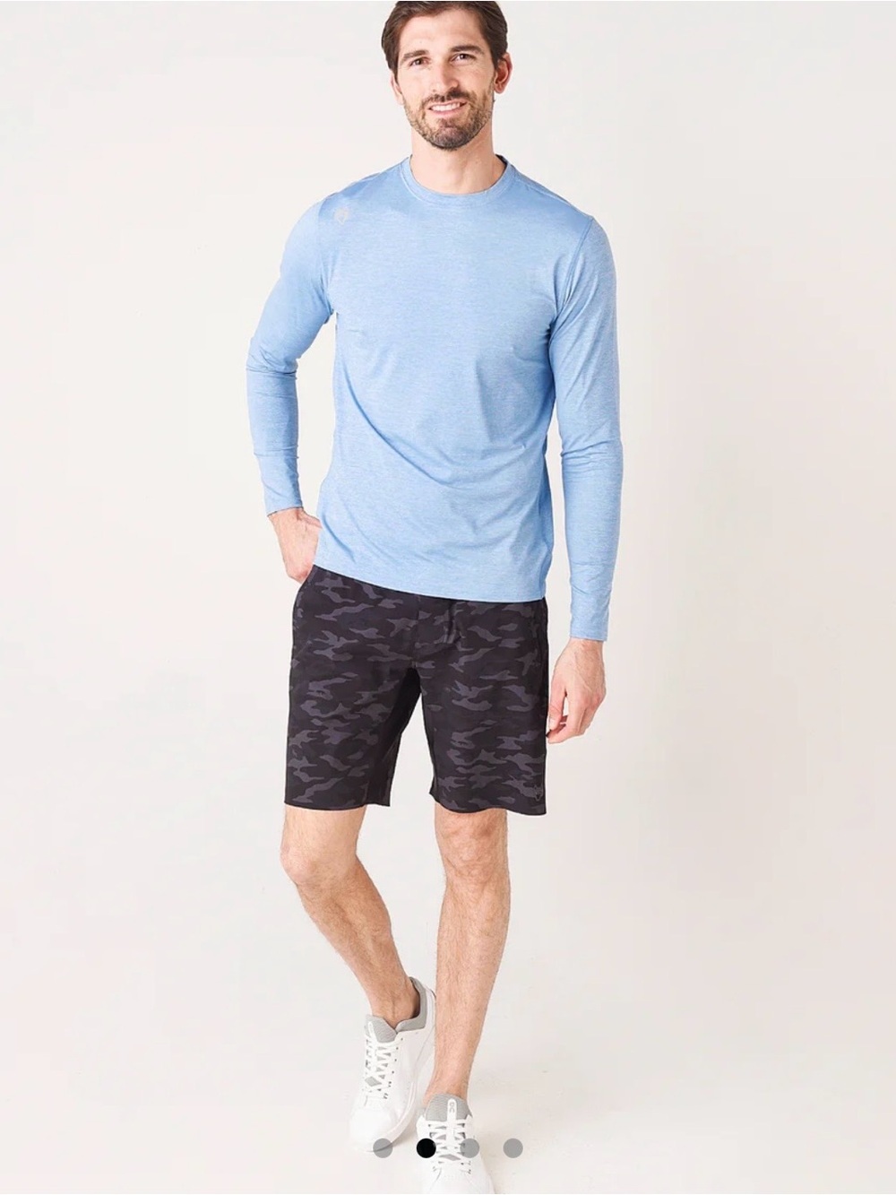 NWT Mens Greyson Fulton Workout Shorts Camo Print Size Large NEW